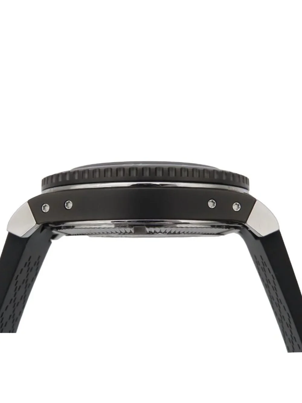 Gucci Dive Black SS Rubber Power Reserve Extra Large Watch Automatic